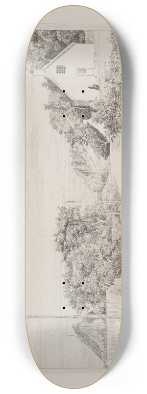 Carl Bloch - Landevejen mellem Husene Ellekilde 8.25 inch art skate deck