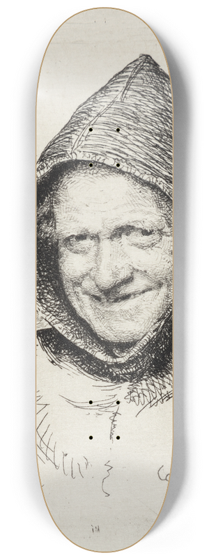Carl Bloch - Leende munk 8.25 inch art skate deck