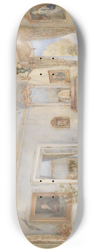 Franz Alt - Interieur mit Billard 8.25 inch art skate deck