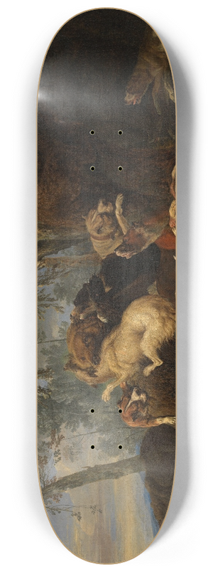 Carl Borromus Andreas Ruthart - Bear Hunt 8.25 inch art skate deck