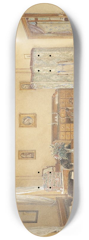 Franz Alt - Interieur mit Vogelkfig 8.25 inch art skate deck