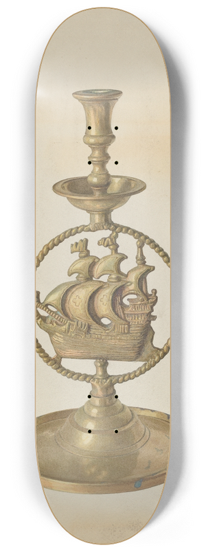 Carl Buergerniss - Brass Candlestick 8.25 inch art skate deck
