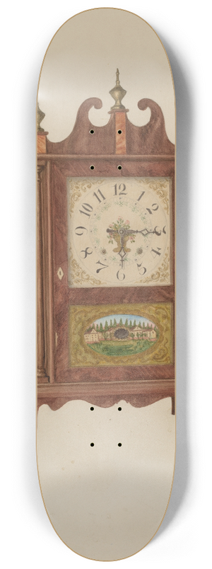 Carl Buergerniss - Mahogany Clock 8.25 inch art skate deck