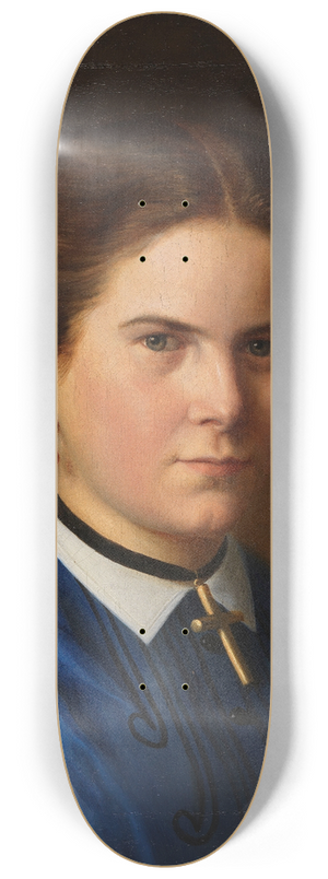Carl Christian Vogel von Vogelstein - Portrt der Klara Schrader 8.25 inch art skate deck