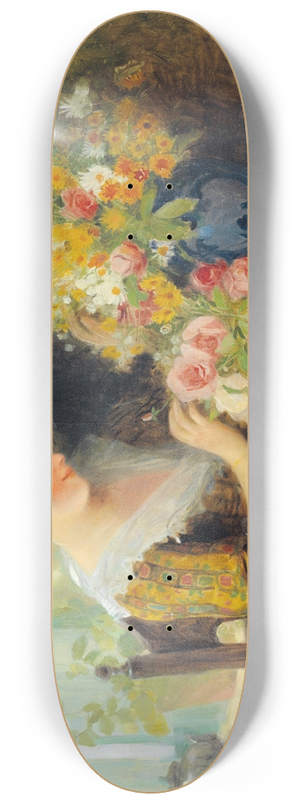 Carl Duxa - Beim Blumen arrangieren 8.25 inch art skate deck