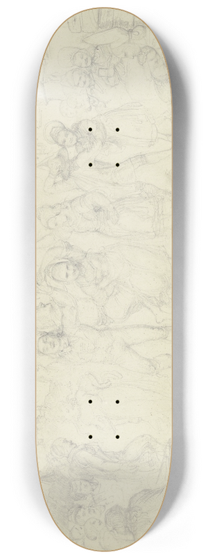 Carl Engel - Bauerntanz unter der Dorflinde 8.25 inch art skate deck