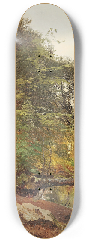 Carl Frederik Aagaard - lb i skoven, solnedgang 8.25 inch art skate deck