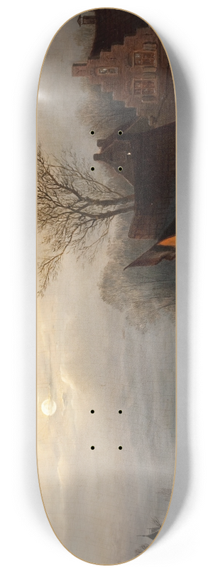 Carl Frederik Srensen - Amsterdam Skating Scene 8.25 inch art skate deck