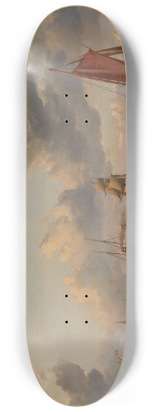 Carl Frederik Srensen - Seascape 8.25 inch art skate deck