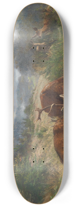 Carl Friedrich Deiker - Die Rivalen 8.25 inch art skate deck