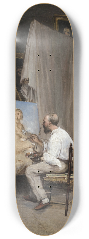 Carl Friedrich Heinrich Werner - Le peintre dans son atelier 8.25 inch art skate deck