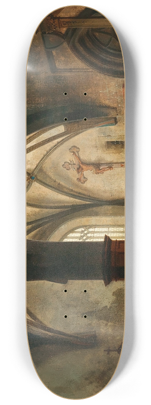 Carl Georg Anton Graeb - Schaffhausen Johanniskirche 8.25 inch art skate deck