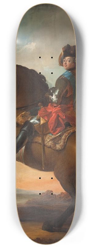 Carl Gustaf Pilo - Frederik V on Horseback 8.25 inch art skate deck