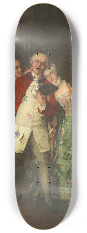 Carl Heinrich Hoff the Elder - Die Bitte 8.25 inch art skate deck