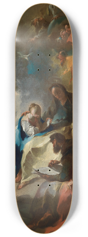 Franz Anton Maulbertsch - Die Erziehung Mariens 8.25 inch art skate deck