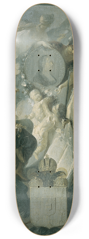 Franz Anton Maulbertsch - Huldigung fr Kaiserin Maria Theresia 8.25 inch art skate deck
