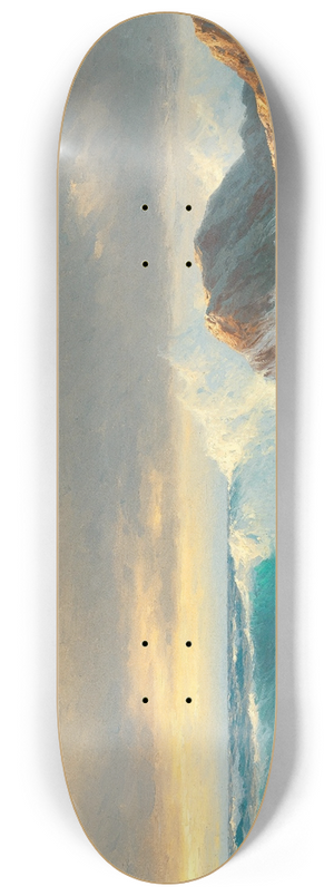 Carl Kenzler - Breakers on the Coast at Sunset 8.25 inch art skate deck