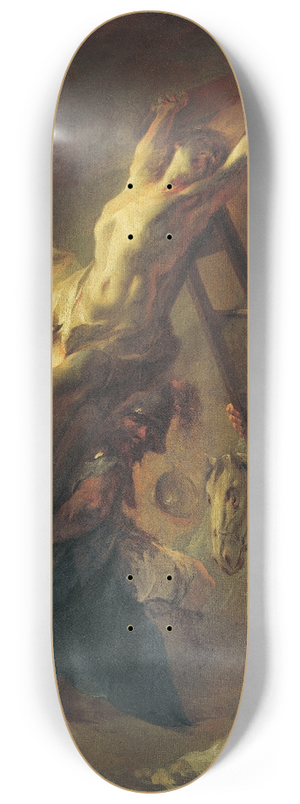 Franz Anton Maulbertsch - The cross erection 8.25 inch art skate deck