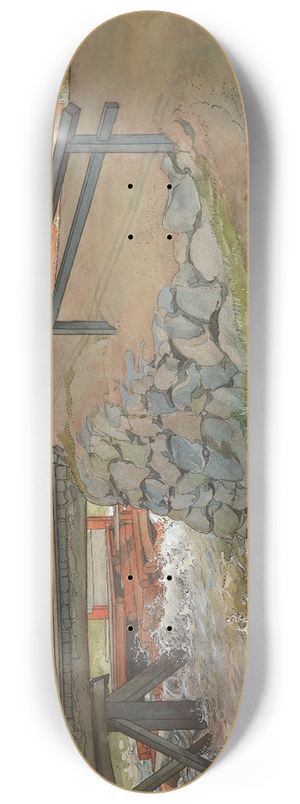 Carl Larsson - The Bridge 8.25 inch art skate deck
