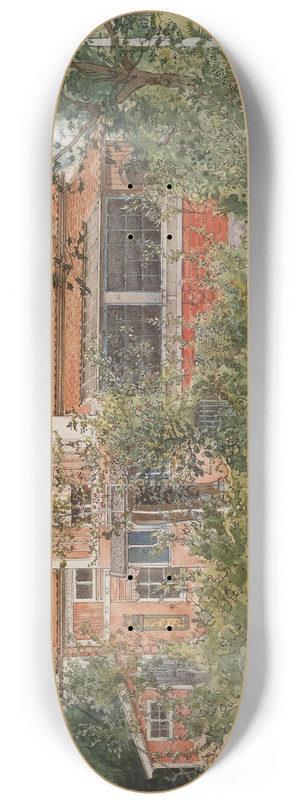Carl Larsson - The Cottage 8.25 inch art skate deck