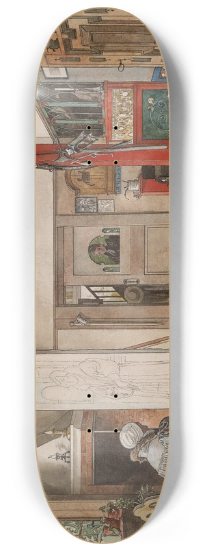 Carl Larsson - The Studio 8.25 inch art skate deck