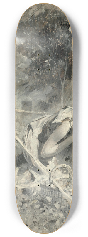Carl Larsson - Trdgrdsidyll (Garden Idyll) 8.25 inch art skate deck