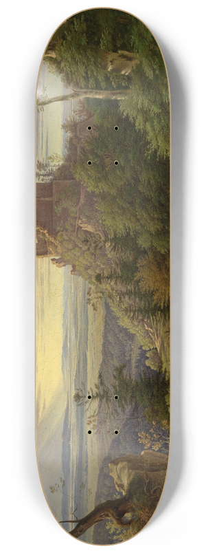 Carl Ludwig Frommel - Blick auf die Burg Alt-Eberstein 8.25 inch art skate deck
