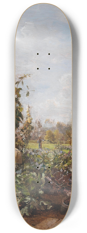 Carl Moll - Rustic Garden 8.25 inch art skate deck