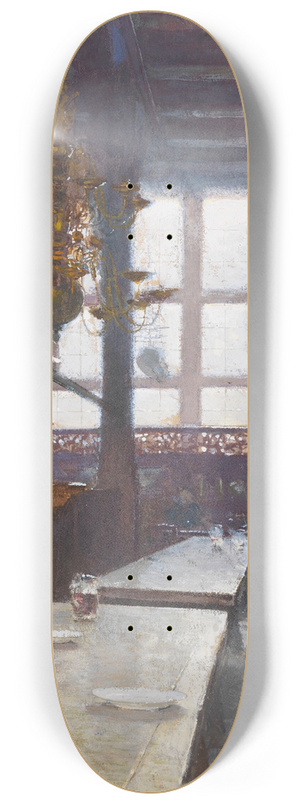 Carl Moll - Schifferhaus in Lbeck 8.25 inch art skate deck