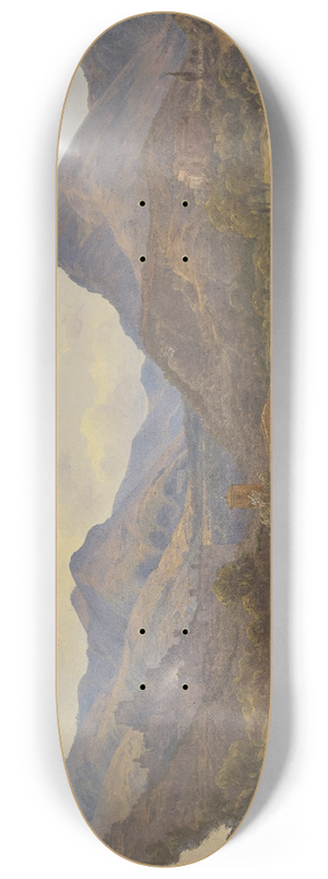 Carl Morgenstern - Ansicht von Subiaco, im Vordergrund eine Brcke 8.25 inch art skate deck