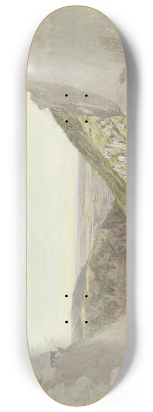 Carl Morgenstern - Blick vom Rheingrafenstein in das Nahetal 8.25 inch art skate deck