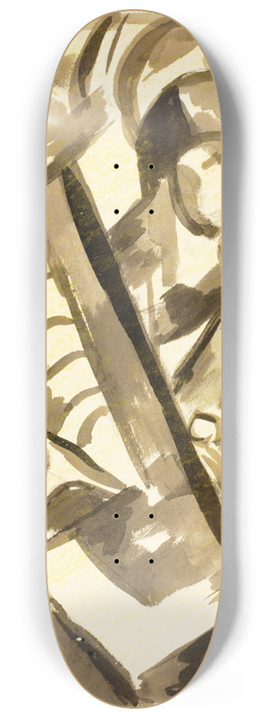 Carl Newman - Abstract 4 8.25 inch art skate deck