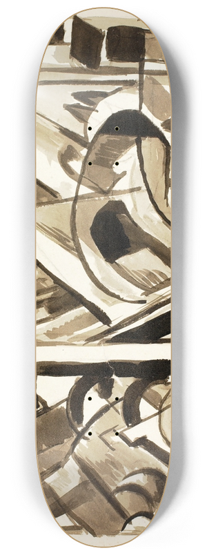Carl Newman - Abstract III 8.25 inch art skate deck