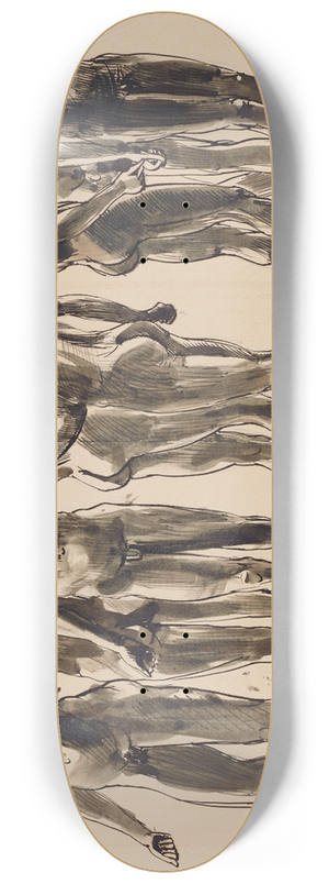Franz Barwig the Elder - Acht mnnliche Akte 8.25 inch art skate deck