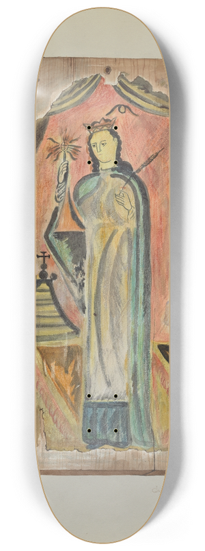 Carl O'Bergh - Santo (Nuestra-Sonora di la Luze) 8.25 inch art skate deck