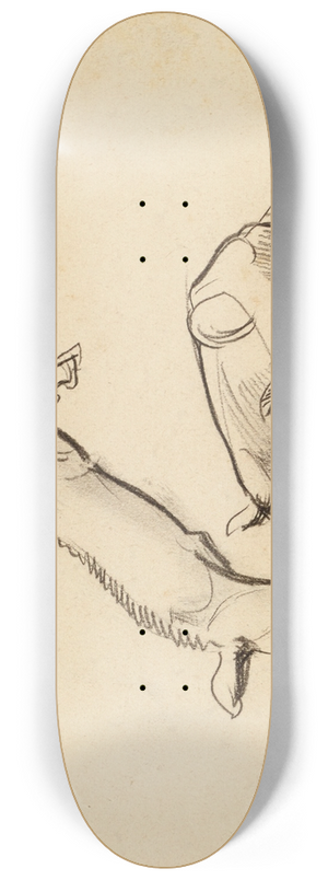 Franz Barwig the Elder - Springende Zicklein 8.25 inch art skate deck