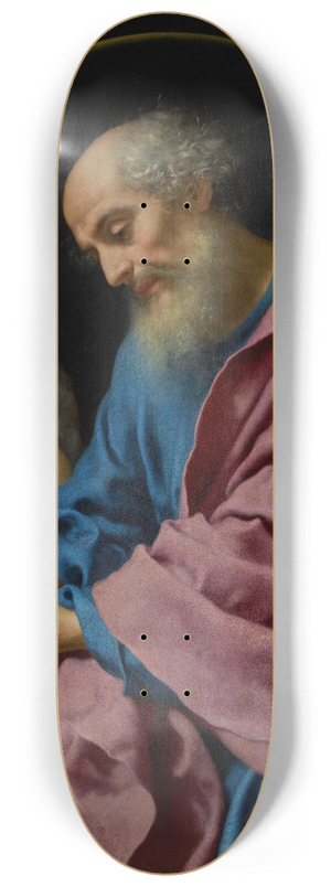 Carlo Dolci - Saint Matthew Writing His Gospel 8.25 inch art skate deck