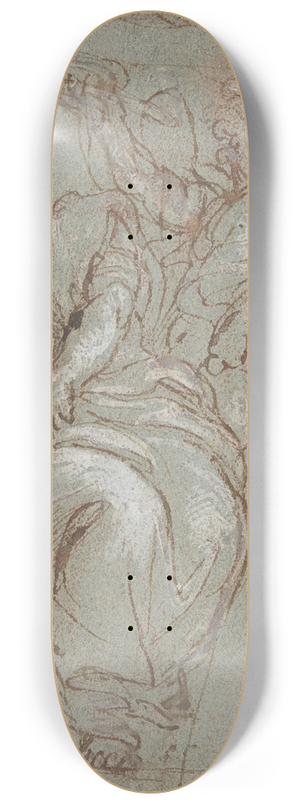 Carlo Maratti - Virtue Crowned by Honor 8.25 inch art skate deck