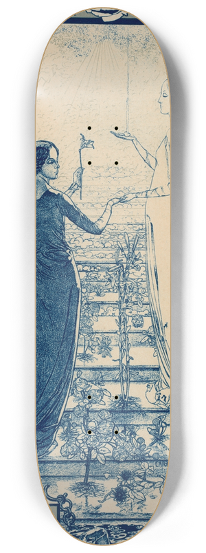 Carlos Schwabe - Salon de la Rose Croix 8.25 inch art skate deck