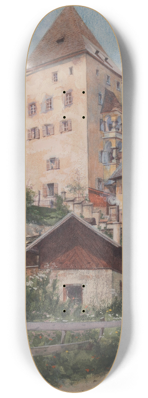 Carl Pippich - Altes Schloss in Kitzbhel 8.25 inch art skate deck