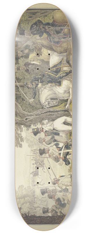 Carl Rottmann - Turkish horseback ambush 8.25 inch art skate deck