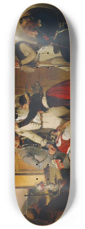 Carl Schindler - Der letzte Abend eines zum Tode verurteilten Soldaten 8.25 inch art skate deck