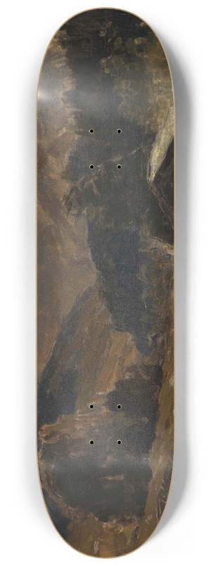 Carl Schuch - Blick auf den Hochkalter am Hintersee 8.25 inch art skate deck