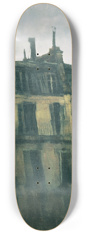 Carl Schuch - Pariser Huser 8.25 inch art skate deck