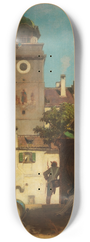 Carl Spitzweg - Die Stadtwache 8.25 inch art skate deck