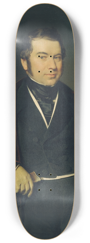 Franz Eybl - Herr mit Zylinder und Handschuh 8.25 inch art skate deck