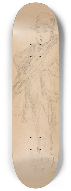 Carl Spitzweg - Sunday hunter 8.25 inch art skate deck