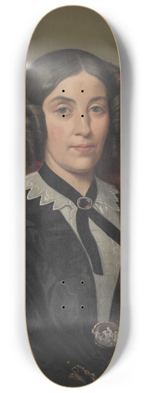 Carl Stefan Bennet - Margaret Seton (1805-1870) 8.25 inch art skate deck