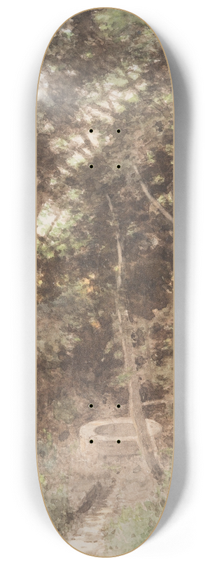 Carl Theodor Reiffenstein - Wood With Well 8.25 inch art skate deck