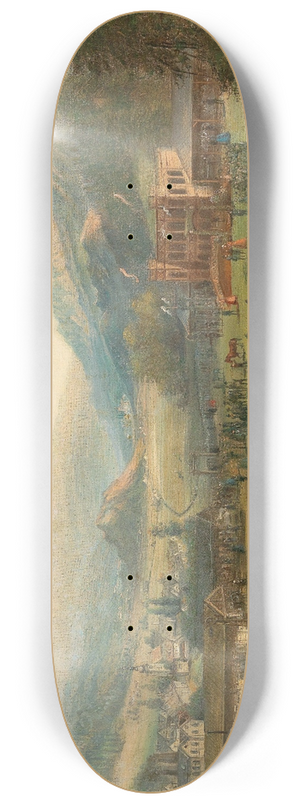 Carl Thndel - Tal mit Fabrik und Festgebude 8.25 inch art skate deck